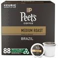thumbnail image 1 of Peet,S Coffee, Medium Roast K-Cup Pods For Keurig Brewers - Single Origin Brazil 88 Count (4 Boxes Of 22 K-Cup Pods), 1 of 3