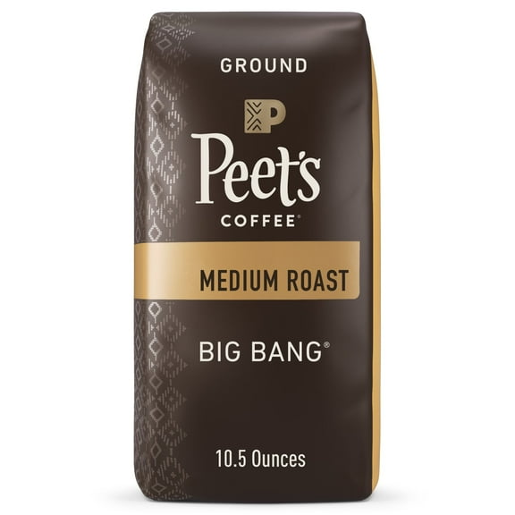 Peet's Coffee Big Bang Premium Medium Roast Ground Coffee, Arabica, 10.5 oz