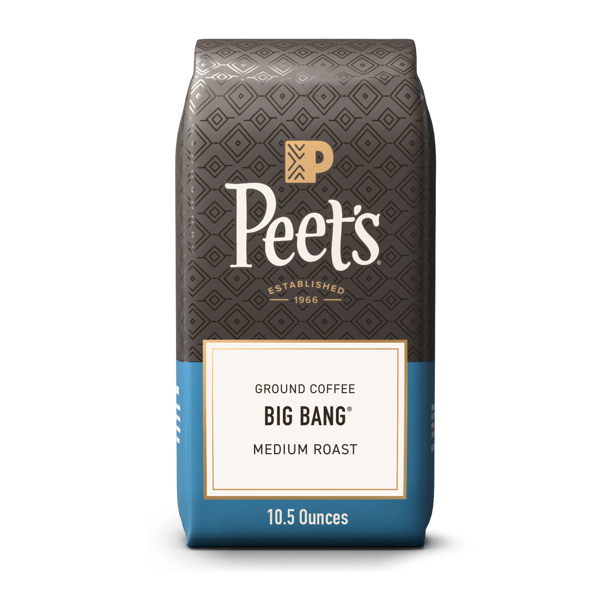 Peet's Coffee Big Bang Premium Medium Roast Ground Coffee, Arabica, 10.5 oz