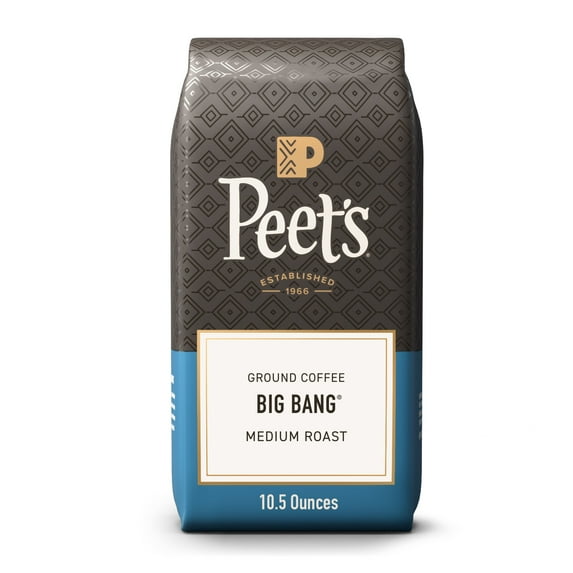 Peet's Coffee Big Bang Premium Medium Roast Ground Coffee, Arabica, 10.5 oz