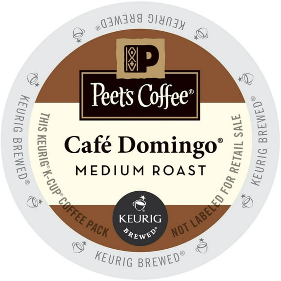 Peet's Coffee Cafe Domingo, K-Cup Portion Pack for Keurig Brewers, 22 Count