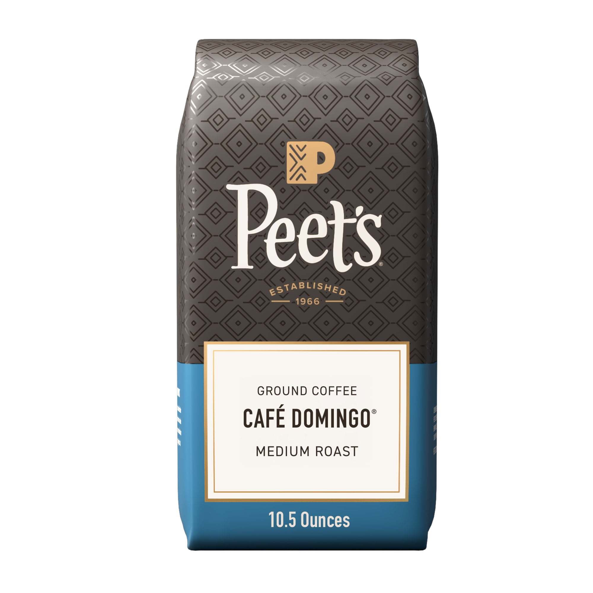 Peet's Coffee Cafe Domingo Premium Medium Roast Ground Coffee, Arabica, 10.5 oz