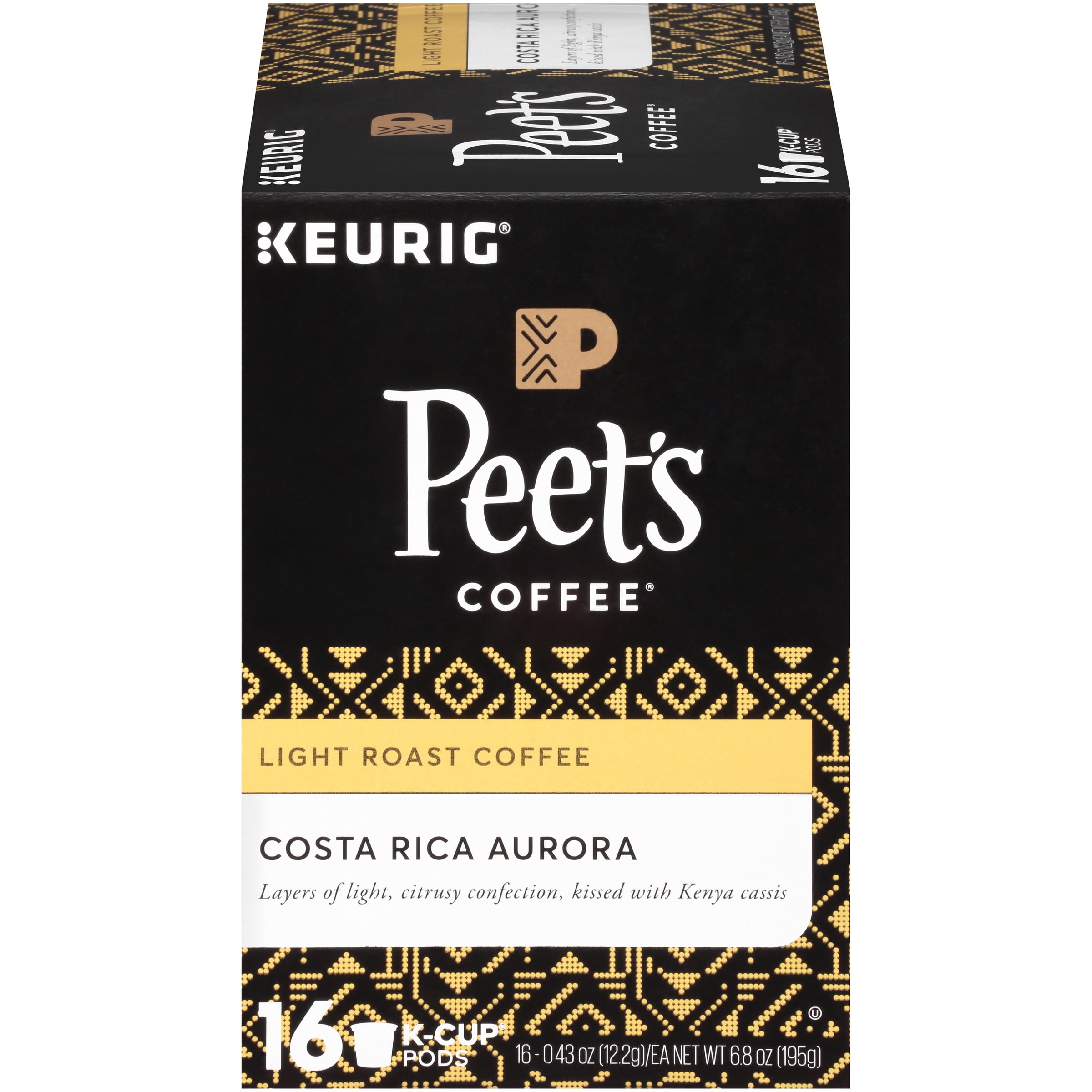 Peet's Coffee® Costa Rica Aurora Light Roast Coffee KCup Pods 16 ct