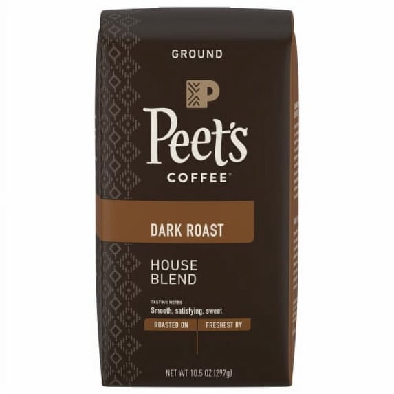 Peet's Coffee Dark Roast House Blend Ground Coffee - 10.5 oz