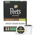 thumbnail image 1 of Peetâ€™s Coffee Decaf House Blend K-Cup Coffee Pods for Keurig Brewers, Dark Roast, 22 Pods, 1 of 3