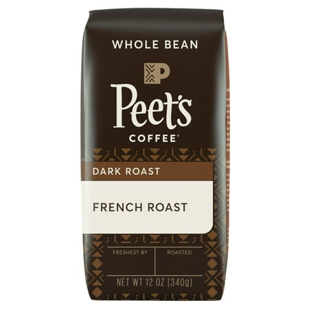 Peet's Coffee French Roast, Dark Roast Whole Bean Coffee, 12 oz Bag