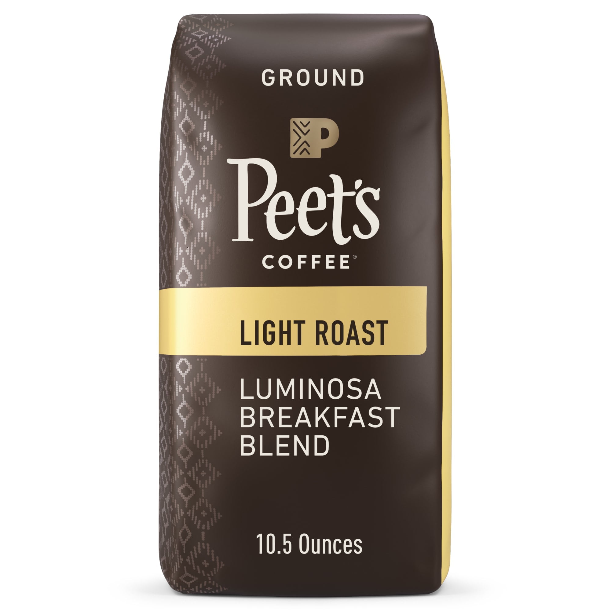 Peet's Coffee Luminosa Breakfast Blend Premium Light Roast Ground Coffee, Arabica, 10.5 oz