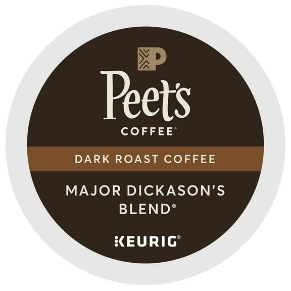 Peet's Coffee Major Dickason's Blend Dark Roast for Keurig K-Cup Brewers (22 Count)