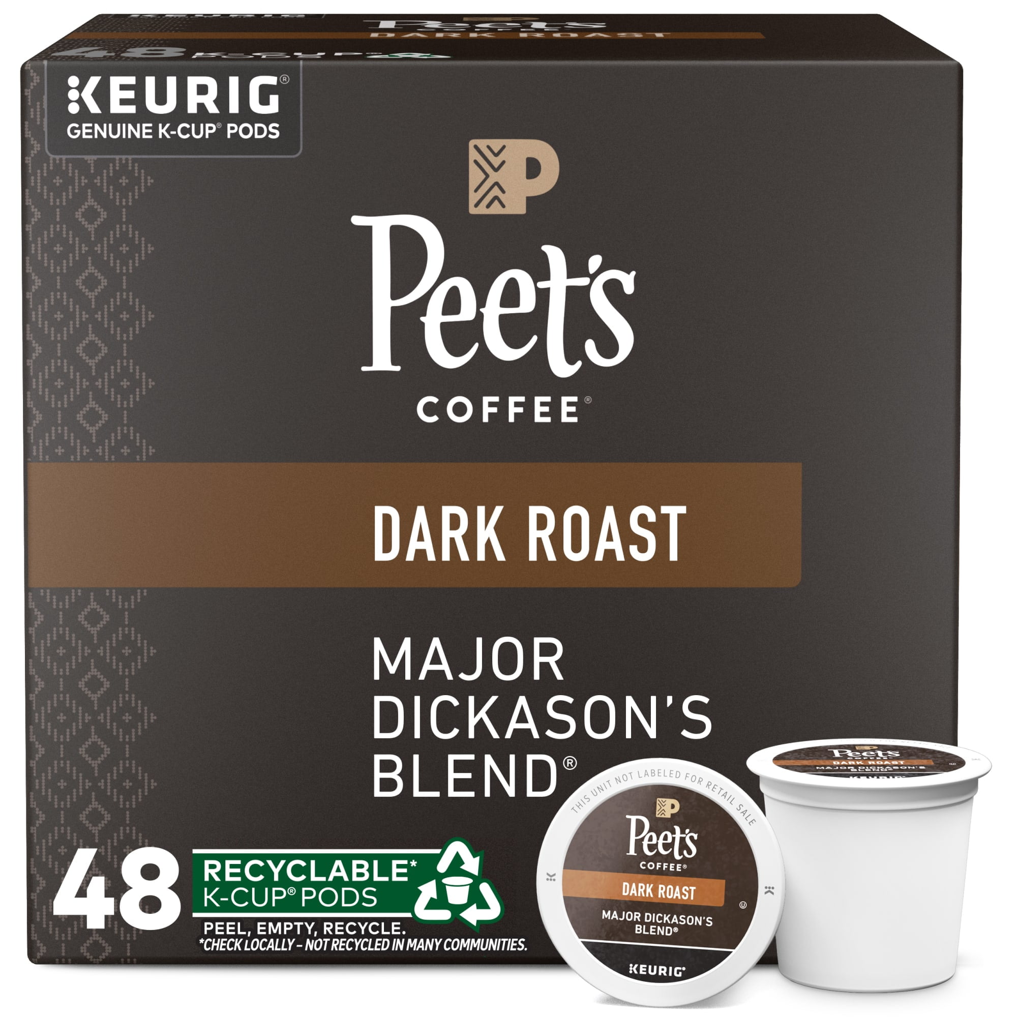 Keurig K-Duo Plus Cafetera de una sola porción con Peet's Coffee Major  Dickason's Blend, tostado medio, 32 cápsulas K-Cup