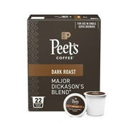 Peet's Coffee Major Dickason's Blend Premium Dark Roast Keurig K-Cup Coffee Pods, 22 Count