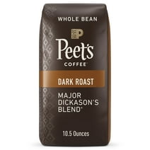 Peet's Coffee Major Dickason's Blend Whole Bean Coffee, Premium Dark Roast Coffee Beans, 100% Arabica, 10.5 oz