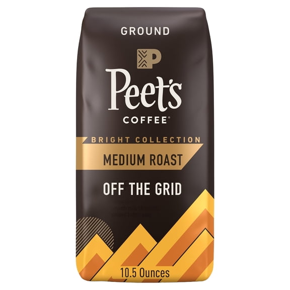 Peet's Coffee, Medium Roast Ground Coffee - Off the Grid Blend 10.5 Ounce Bag