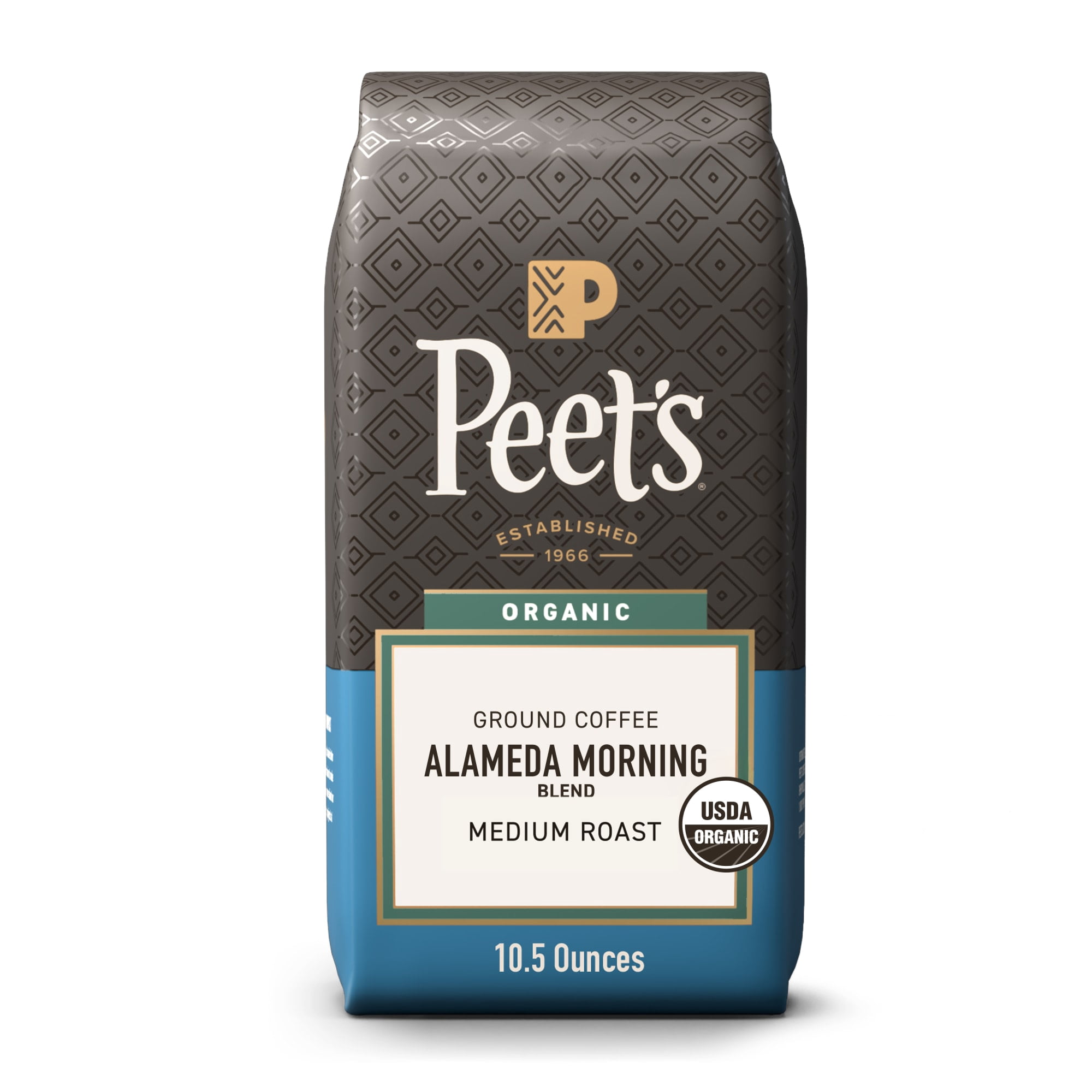 Peet's Coffee Organic Alameda Morning Blend Ground, 10.5 oz Bag