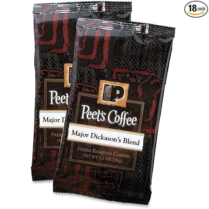 Coffee Portion Packs, Major Dickason's Blend, 2.5 oz Frack Pack, 18/Box Coffee Portion Packs, Major Dickason's Blend, 2.5 oz Frack Pack, 18/Box