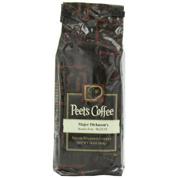 Peet's Coffee & Tea Major Dickason's Blend Grind Coffee, 16-Ounce Bags (Pack of 2)