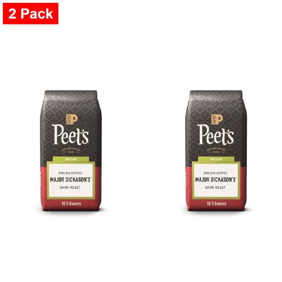Peet's Decaf Major Dickason's Blend Dark Roast Ground Coffee 10.5oz