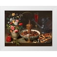 thumbnail image 1 of Peeters, Clara 24x19 White Modern Wood Framed Museum Art Print Titled - Still Life of Flowers and Dried Fruit, 1 of 4
