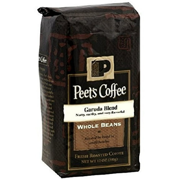 Peets Coffee, Garuda Blend, Whole Bean, 12Oz Bag (Pack Of 2)