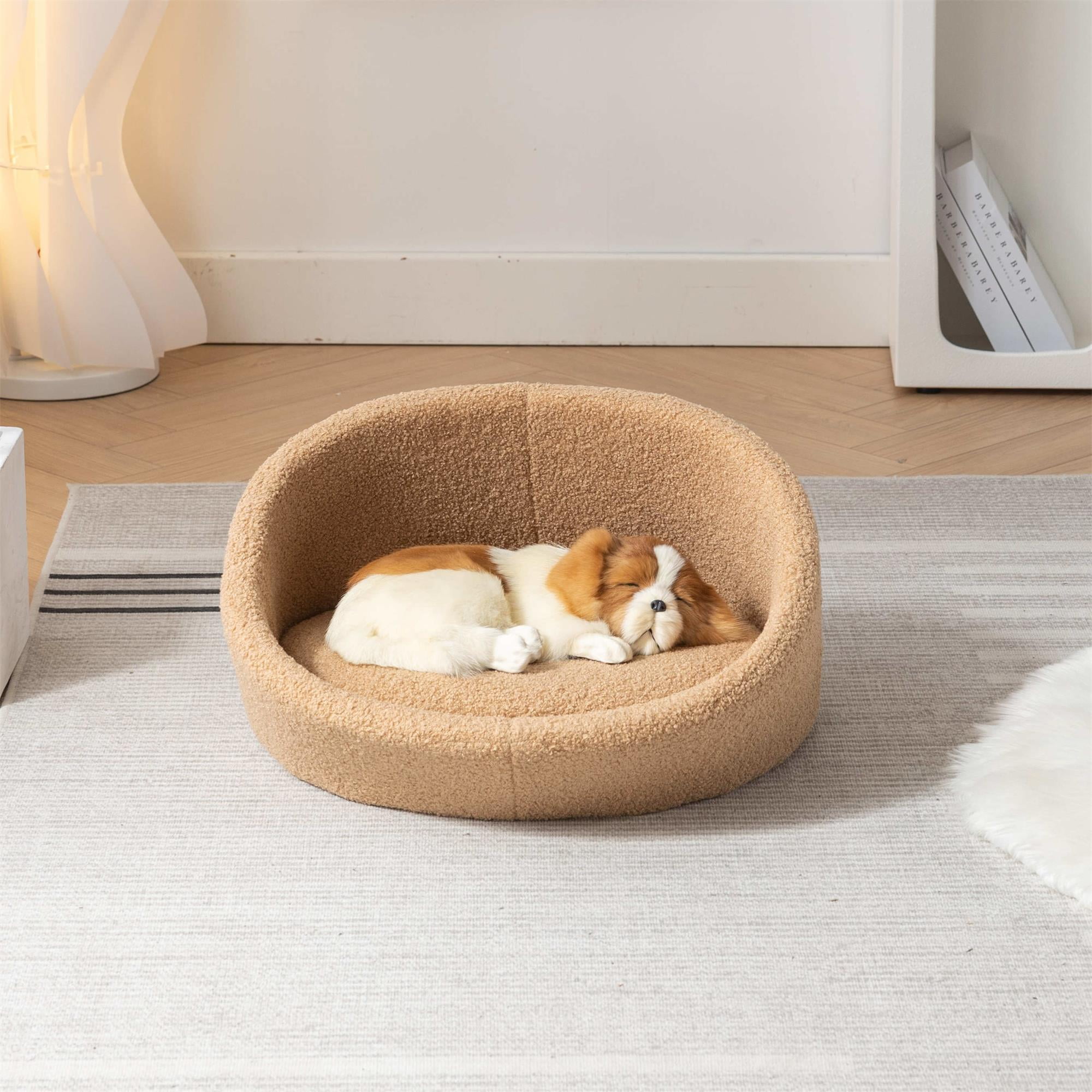 Pefilos 21" Dog Beds for Small Medium Dogs, Waterproof Memory Foam Indoor Pet Sofa Bed with Sides, Non-Slip Bottom Cat Couch Bed, Brown Pefilos 21" Dog Beds for Small Medium Dogs, Waterproof Memory Foam Indoor Pet Sofa Bed with Sides, Non-Slip Bottom Cat Couch Bed, Brown