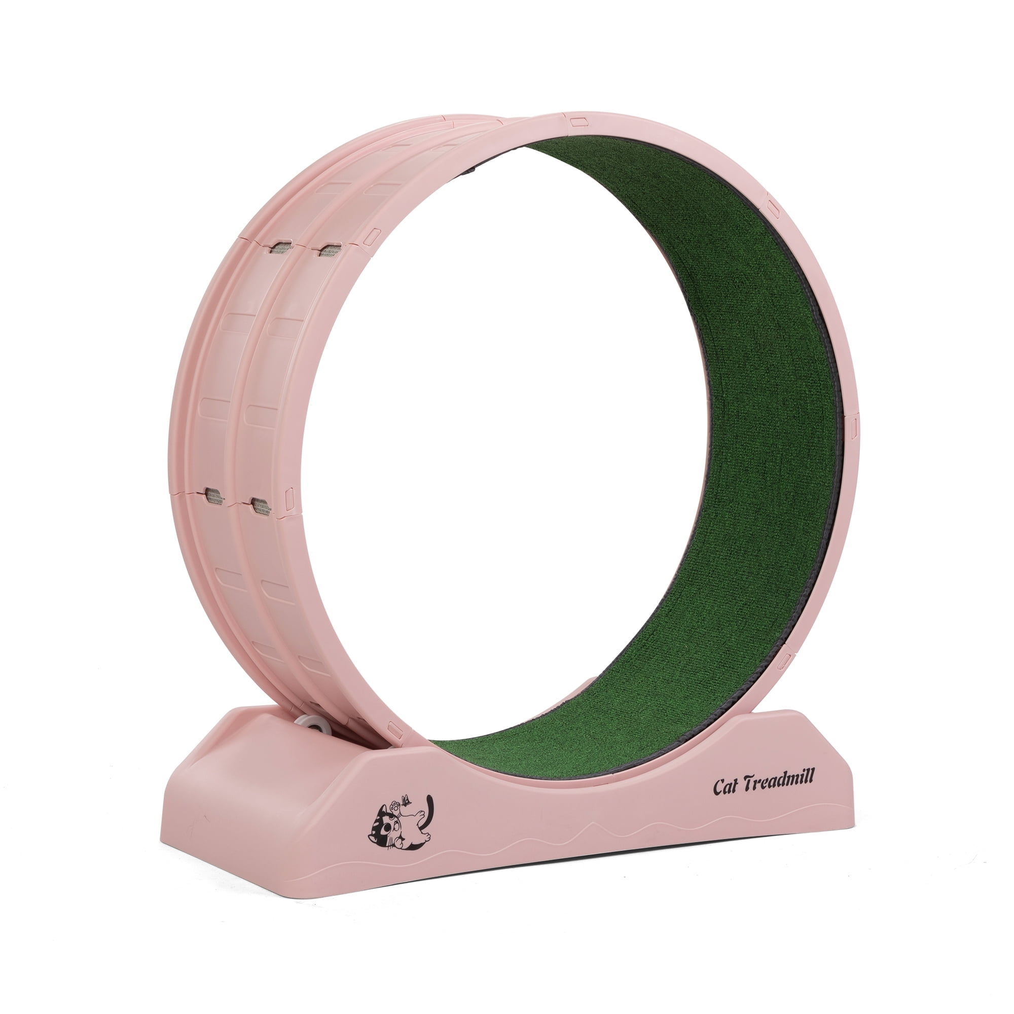 Pefilos 31" Cat Exercise Wheel for Indoor Cats, Large Cat Running Wheels, Easy Assembled Cat Treadmill Wheel with Locking Mechanism, Ultra-Quiet Running for Cat‘s Healthy, Pink Pefilos 31" Cat Exercise Wheel for Indoor Cats, Large Cat Running Wheels, Easy Assembled Cat Treadmill Wheel with Locking Mechanism, Ultra-Quiet Running for Cat‘s Healthy, Pink