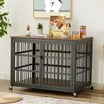 Curated visual reference: Gallery Detail: Pefilos 43 Heavy Duty Dog Crate With Cabinet Furniture Style