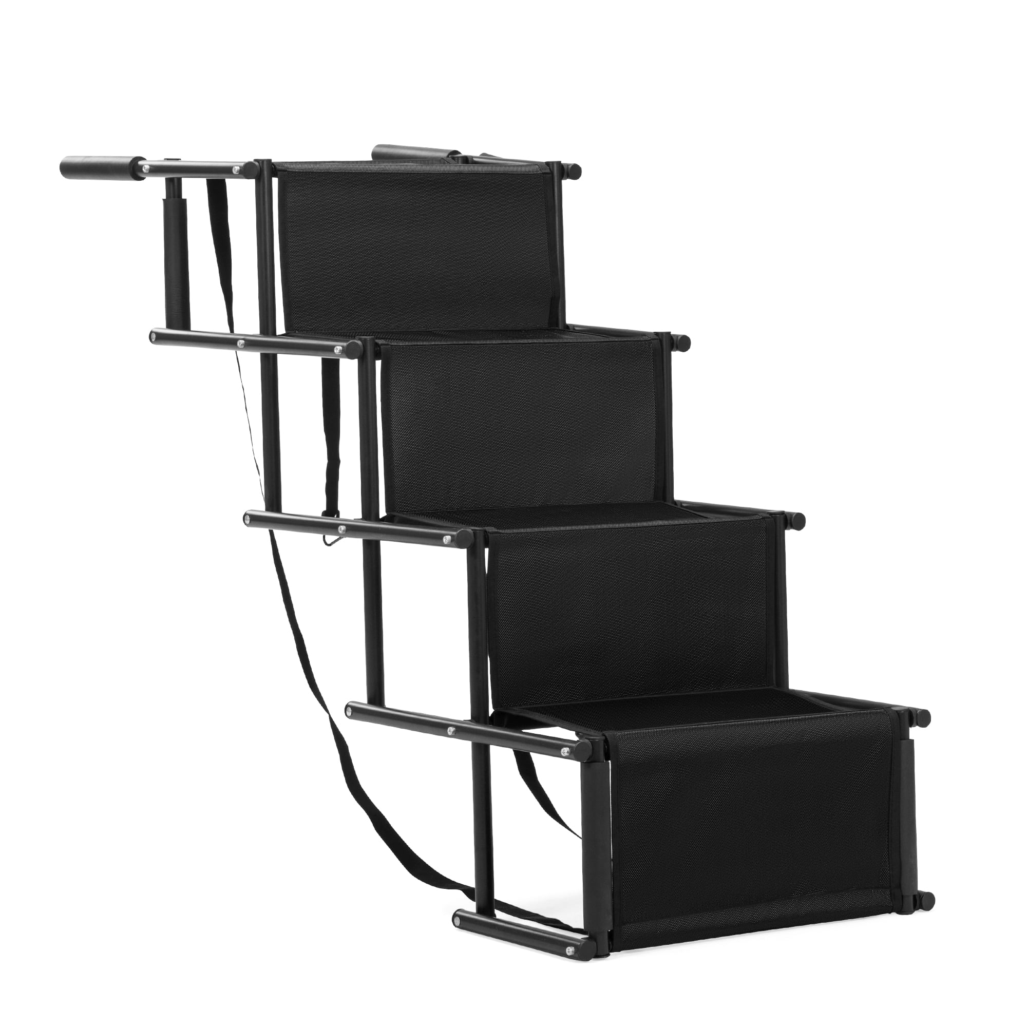 Pefilos 4 Steps Dog Ramps for Large Dogs SUV, Car, Dog Stairs Foldable Pet Ramp for High Beds, Trucks, Supports Up To150 lbs, Black Pefilos 4 Steps Dog Ramps for Large Dogs SUV, Car, Dog Stairs Foldable Pet Ramp for High Beds, Trucks, Supports Up To150 lbs, Black