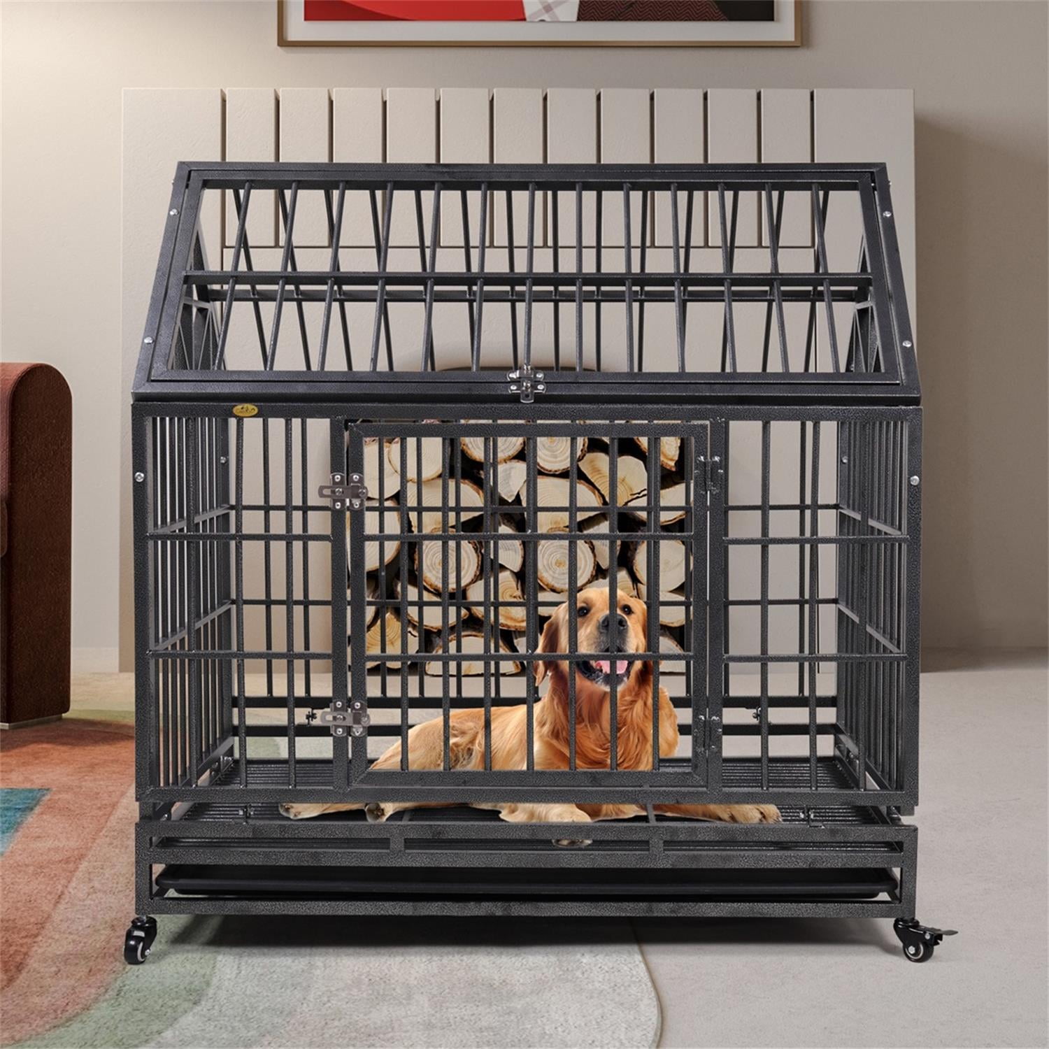 Big metal 2025 dog cage