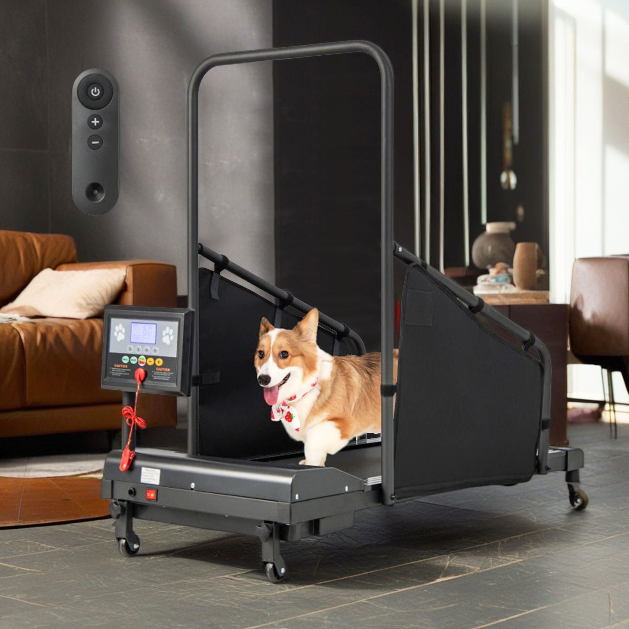 Pefilos 47" Dog Pacer Treadmill with Remote Control, Indoor Pet Exercise Equipment, Black Pefilos 47" Dog Pacer Treadmill with Remote Control, Indoor Pet Exercise Equipment, Black