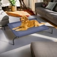 thumbnail image 1 of Pefilos 52" Large Steel Frame Elevated Dog Bed, Outdoor Original Camping Pet Bed Cot Mat, Gray, 1 of 6