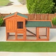 thumbnail image 1 of Pefilos 55" Wood Chicken Coop for 6 Hen House, Indoor Rabbit Hutch Poultry Cage Habitat Pet Cages for Small Animals, Orange, 1 of 9