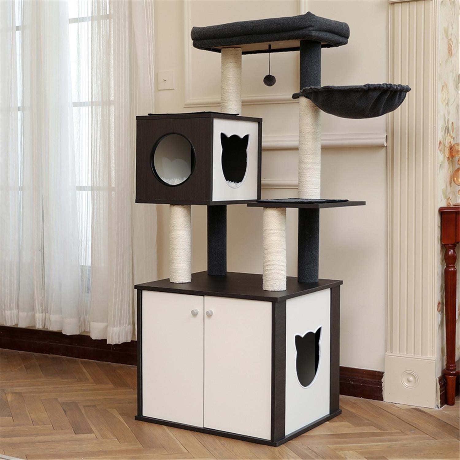 Cat tree with clearance storage