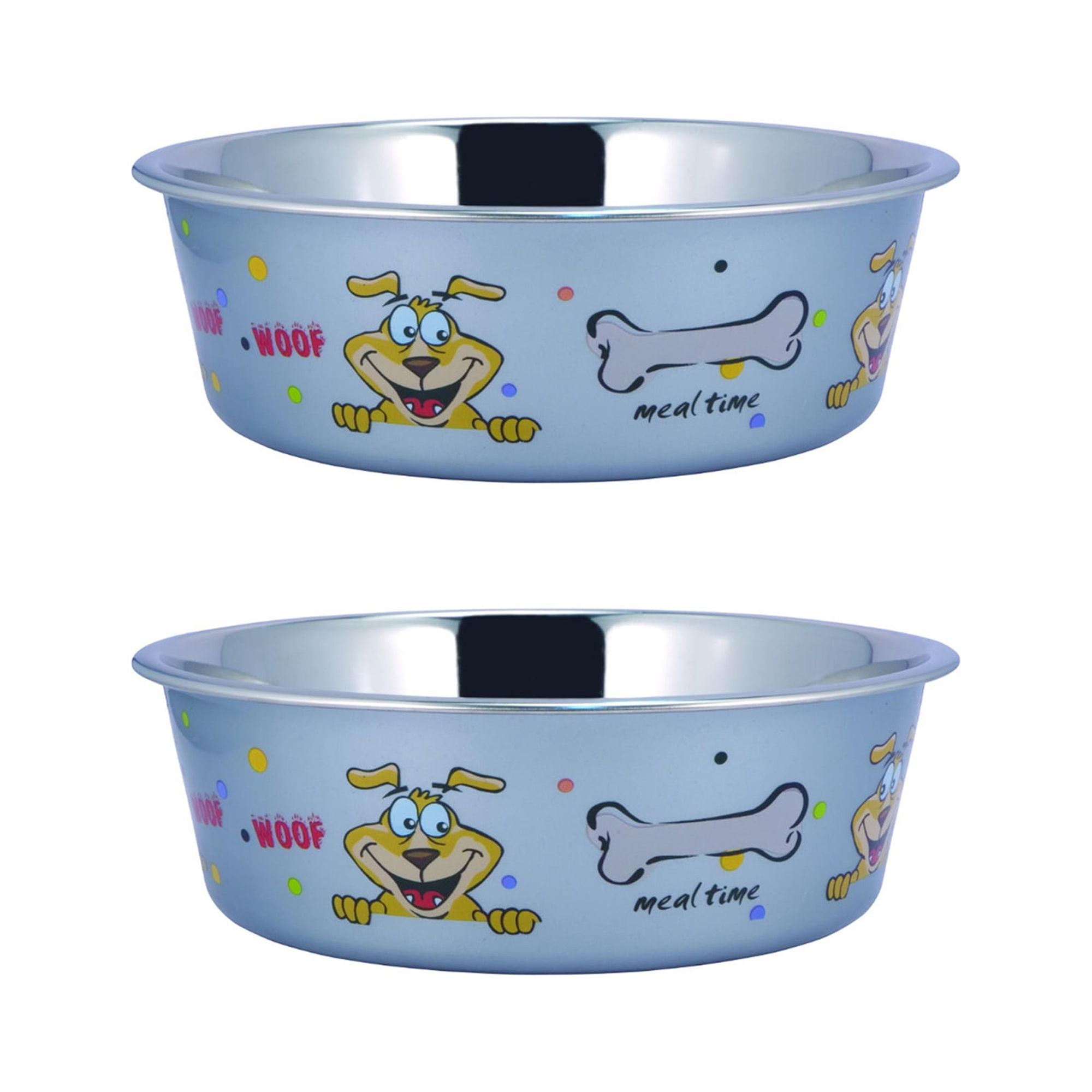 Pefilos 6.69"x2.56" Small Lightweight Stainless Steel Dog Bowl fo 2Pcs, 28.7 OZ Food And Water Dish Pet Food Bowls, Blue Pefilos 6.69"x2.56" Small Lightweight Stainless Steel Dog Bowl fo 2Pcs, 28.7 OZ Food And Water Dish Pet Food Bowls, Blue