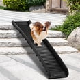 thumbnail image 1 of Pefilos 63" Deluxe Telescoping Dog Ramp for Cars, Portable Pet Ramp for Large Dogs, Trucks and SUVs, Supports up to 110 lb, Easy Storage, Black, 1 of 7