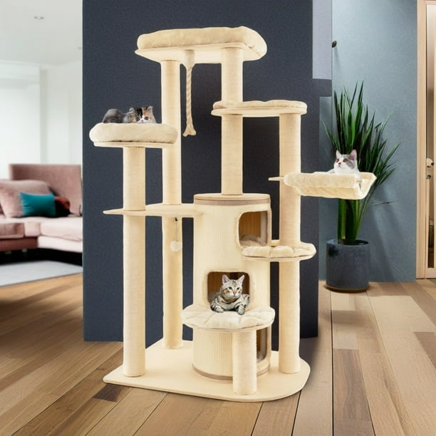 Cat tree with house on top hotsell
