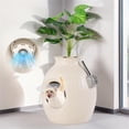 thumbnail image 1 of Pefilos 70L Smart Plant Cat Litter Box Furniture, Hidden Cat Litter Box Enclosure with Electronic Odor Removal and Sterilization for Multi Cats, Beige, 1 of 7