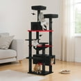 thumbnail image 1 of Pefilos 72" Large Cat Tree Tower with Sisal Scratching Post, Indoor Cat Condo for Big Cat Maine Coon, Black, 1 of 6