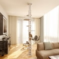 thumbnail image 1 of Pefilos Adjustable (98-114)" Cat Trees Towers for Large Cats, Multi-Level Floor to Ceiling Cat Condo, Height Kitty Climbing Activity Center for Indoor Cats, Beige, 1 of 12