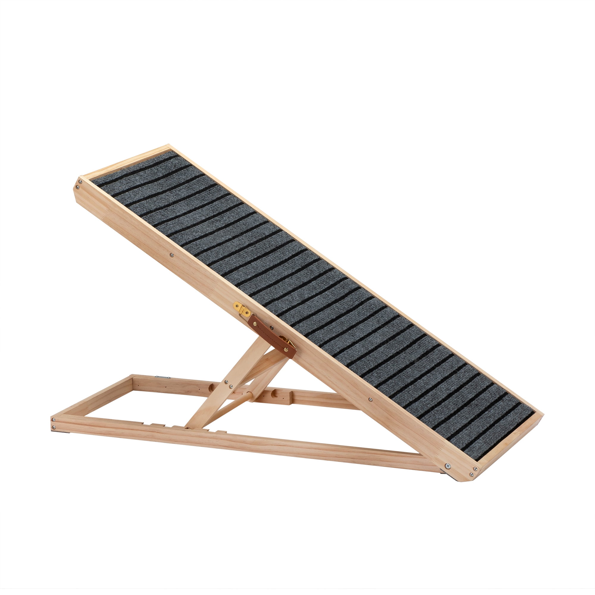 Pefilos Adjustable from 15.8" to 23.6" Dog Ramp for All Dogs and Cats, Dog Stairs for Couch or Bed Dog Ladder for Small Dogs, Gray Pefilos Adjustable from 15.8" to 23.6" Dog Ramp for All Dogs and Cats, Dog Stairs for Couch or Bed Dog Ladder for Small Dogs, Gray