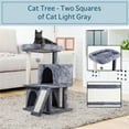 thumbnail image 1 of Pefilos Cat Condo for Multiple Cats, Multi-Level Cat Tree for Big Cats Cat Tower Furniture with Sisal-Covered Scratching Posts, Cat Tower for Indoor Cats, Gray, 1 of 15