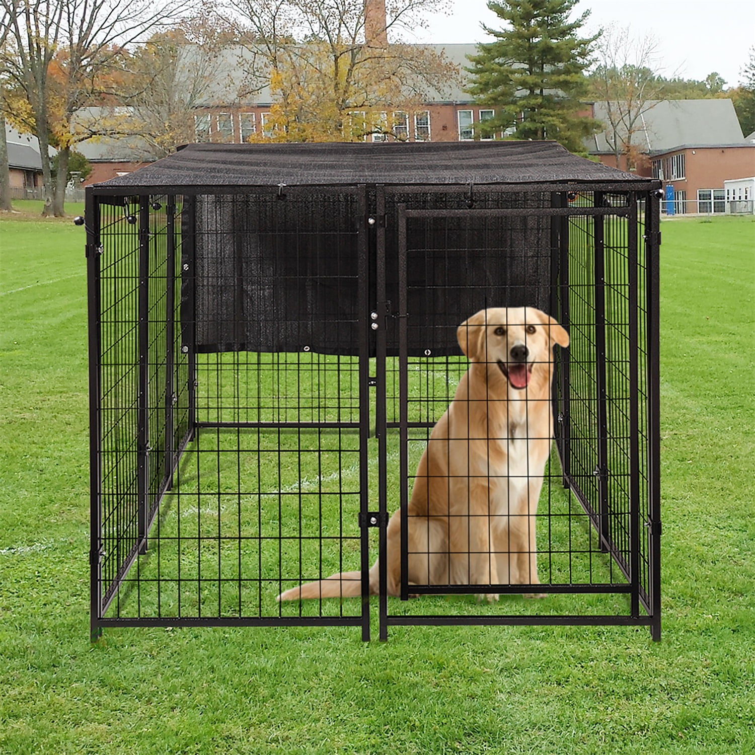 Pefilos Pet Dog Playpen for Indoor 10 Panel Outdoor Folding Metal Portable Puppy Exercise Pen Dog Fence, Heavy-Duty Metal Dog Cage, Black Pefilos Pet Dog Playpen for Indoor 10 Panel Outdoor Folding Metal Portable Puppy Exercise Pen Dog Fence, Heavy-Duty Metal Dog Cage, Black