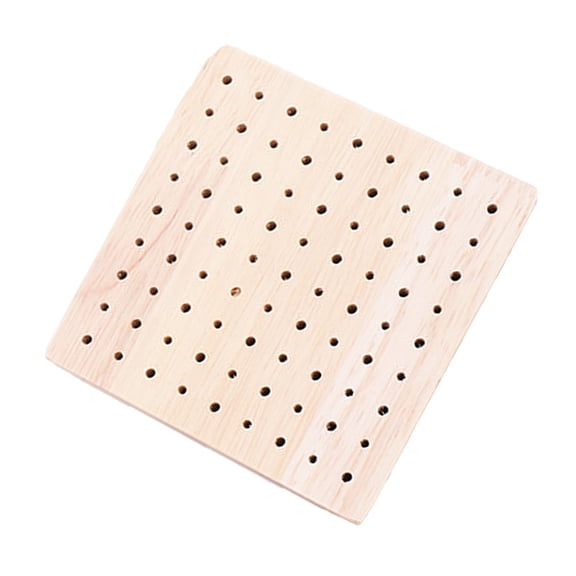 Masteelf Wooden Base for Clay Figurines, Beige Display Stand, Support for Polymer Clay Crafts and Handmade Art