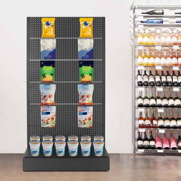 Peg Board Display Stand Retail Display Stand W/10 Hooks Craft Fair Display Rack