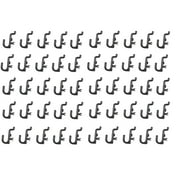 Peg Board Hook Kit Garage Tool Storage Pegboard 100 pieces J Hook Style--BLACK--Plastic