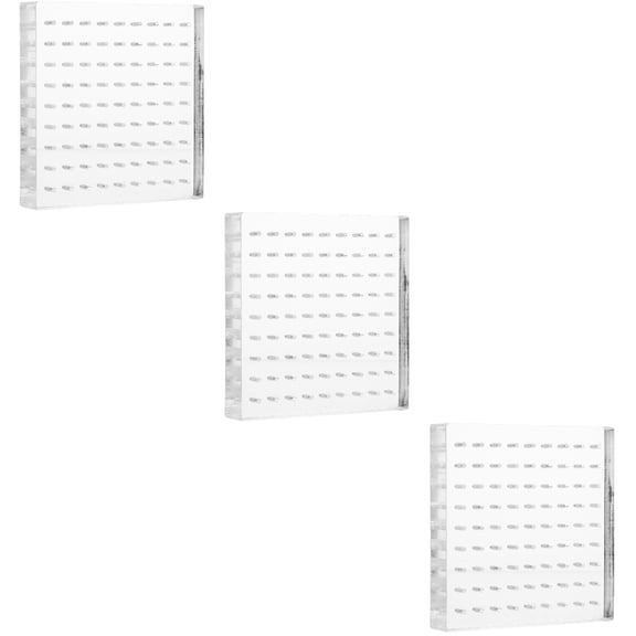 FENGGUIQU Clear Acrylic Peg Display Stand 3pcs Crystal Easel for Home Decor and Retail Display