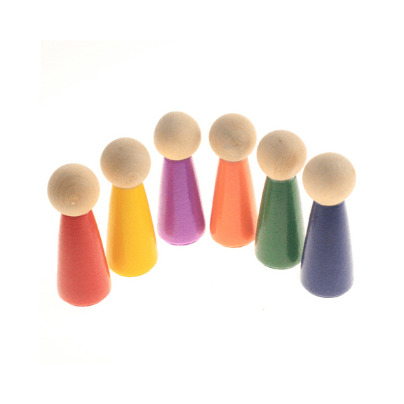 Peg Doll Blanks Childrens Painting Toy Creative Learning Tools For Color Recognition Development