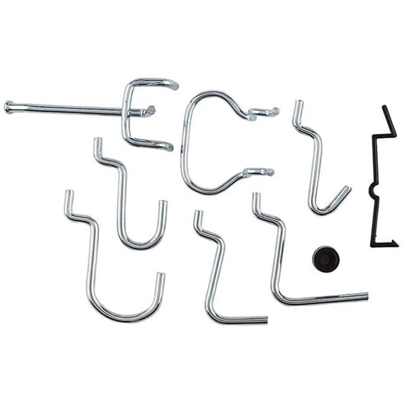 Peg Hooks Lock Assortment Zinc Plated