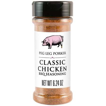 Peg Leg Porker Classic Chicken BBQ Seasoning, 6.24 oz Bottle