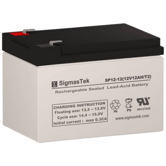 Peg Perego Ducati Monster Compatible Battery Replacement by SigmasTek - 12 Volt 12 AmpH
