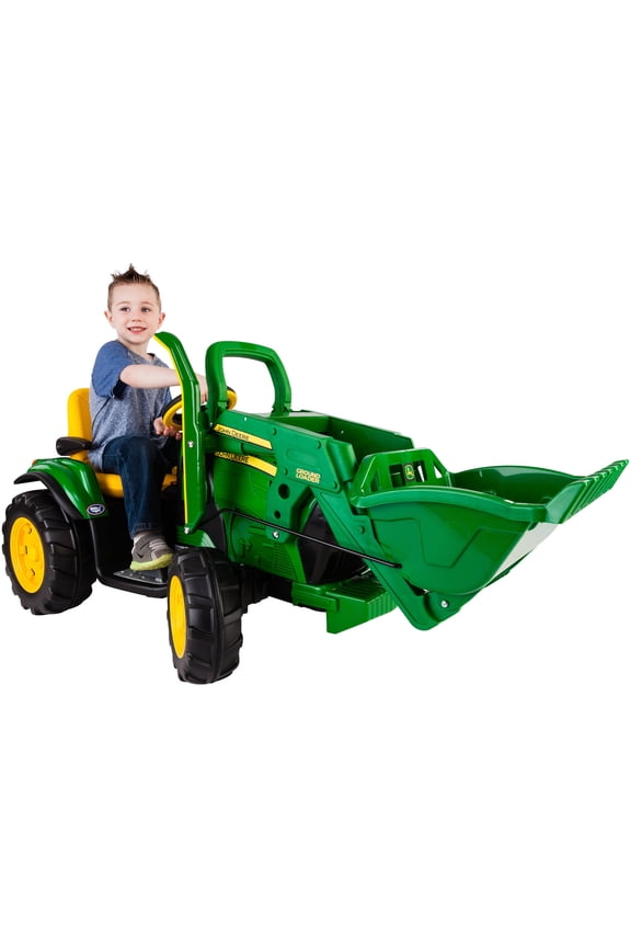 John Deere Ground Loader 12-Volt Battery-Powered Ride-On