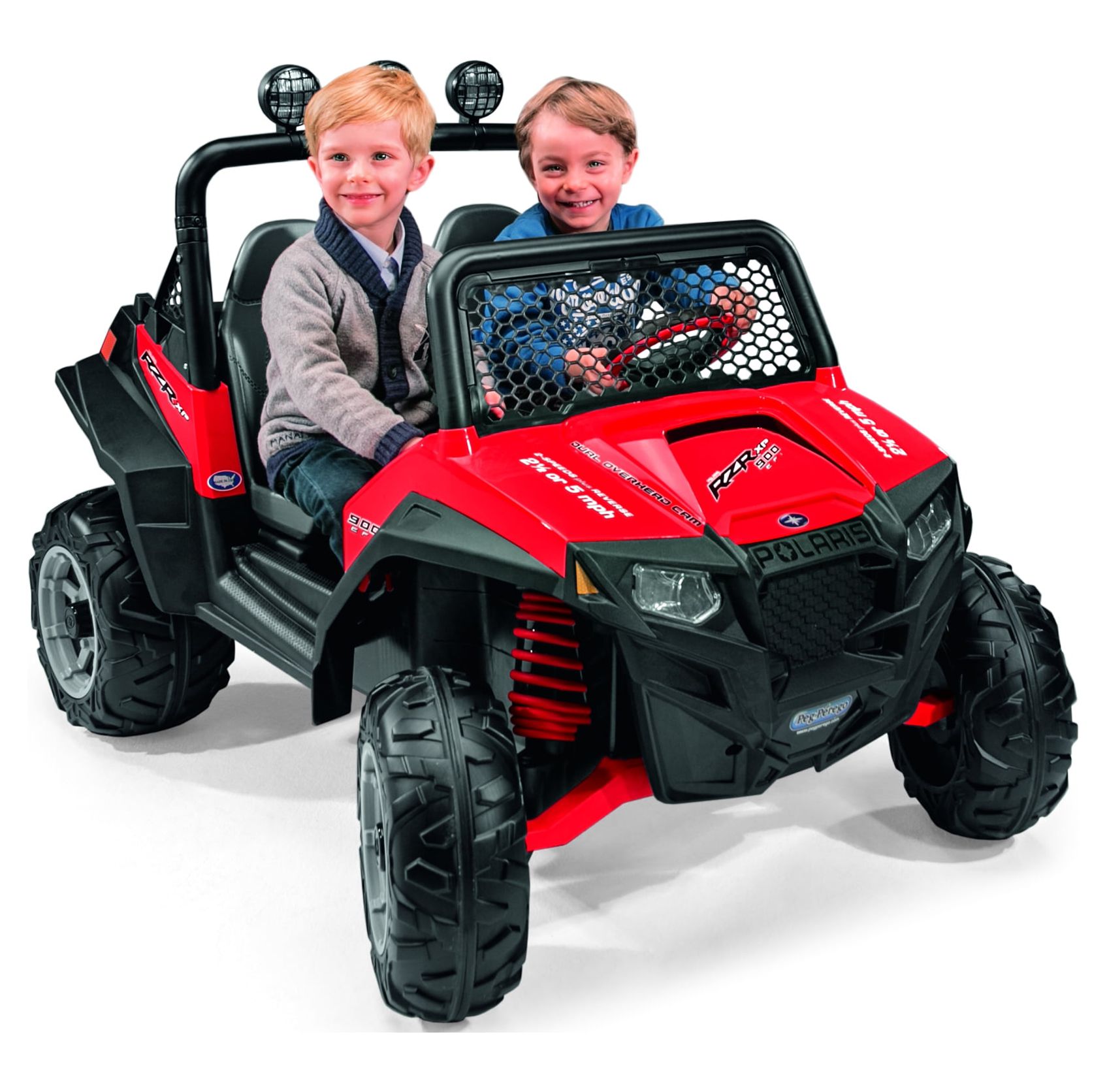 Peg Perego Polaris Ranger RZR 900 12-Volt Battery-Powered Ride-On, Red - image 1 of 9